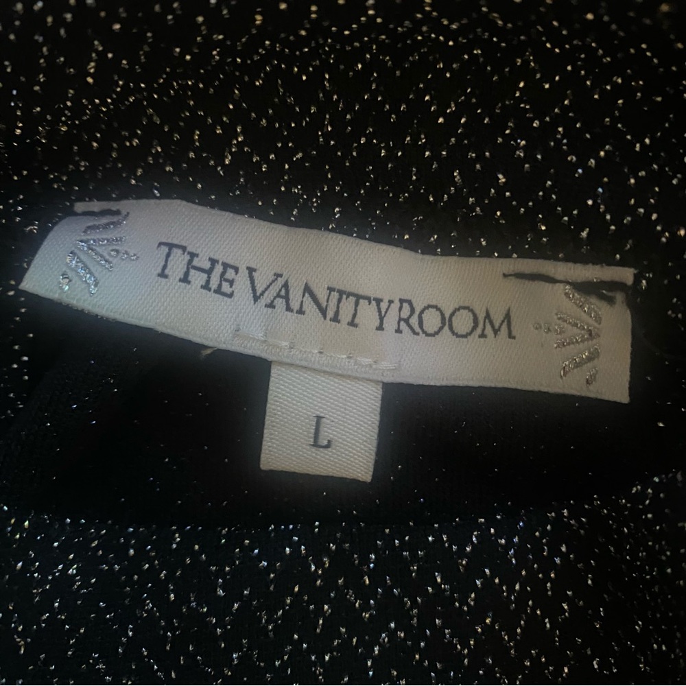 The Vanity Room Speckled Blouse L GUC - Picture 3 of 5